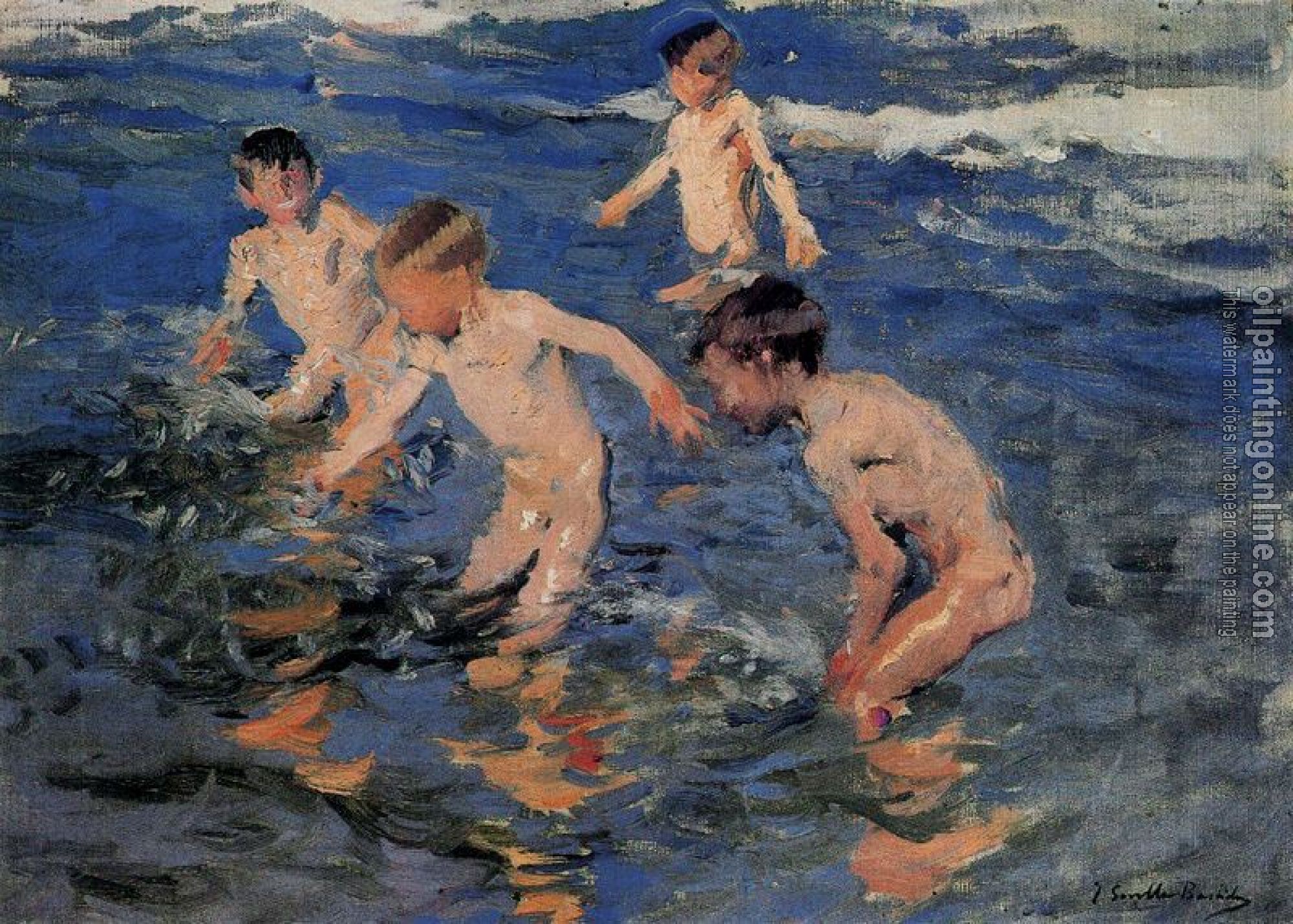 Joaquin Sorolla y Bastida - Bathing